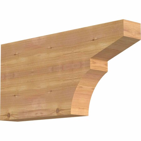 Ekena Millwork Monterey Smooth Rafter Tail, Western Red Cedar, 3 1/2"W x 12"H x 24"L RFT04X12X24MON00SWR